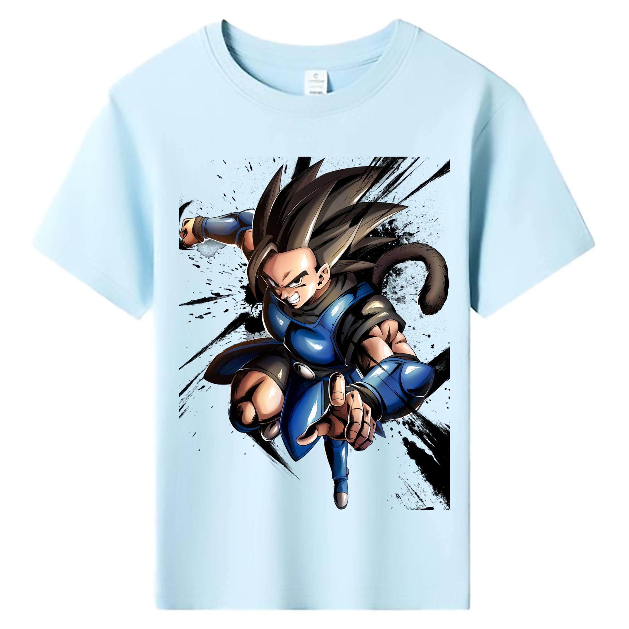 ドラゴンボール ベジータ四世（Bejīta Yonsei）DRAGON BALL Vegeta IV 綿100％キッズTシャツ（フロントプリント）